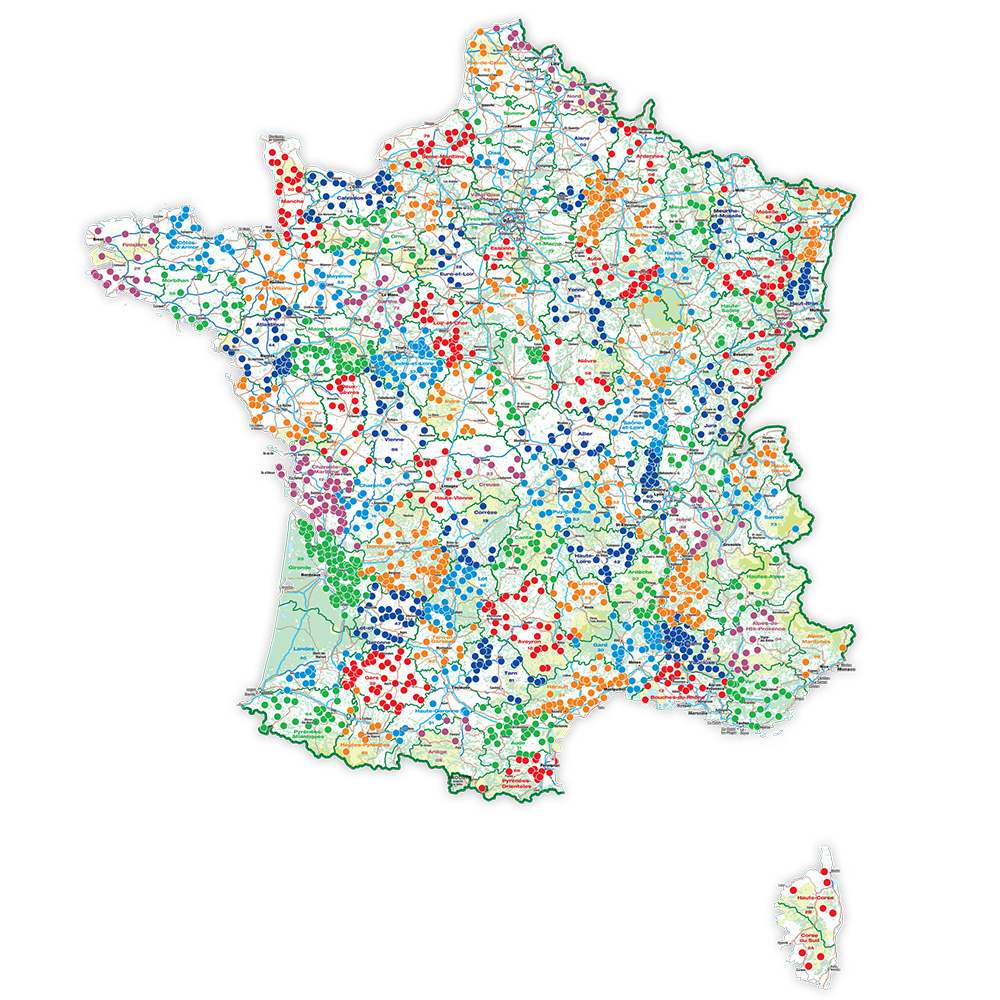 Carte des étapes France Passion 2026