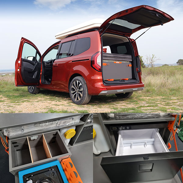 Rangement Bebox Galaxy Conversion Van Solution complète d'aménagement intérieur pour fourgon et van made in france camping-car plus