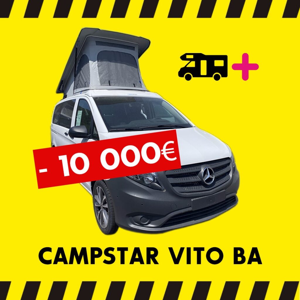 van Campstar Mercedes VITO 163 CV disponibles en concession Camping-Car Plus 