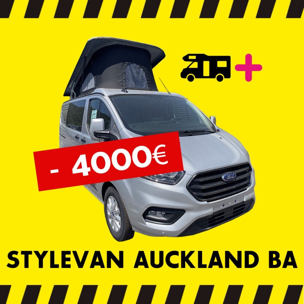 van Stylevan Auckland chassis Ford disponibles en concession Camping-Car Plus