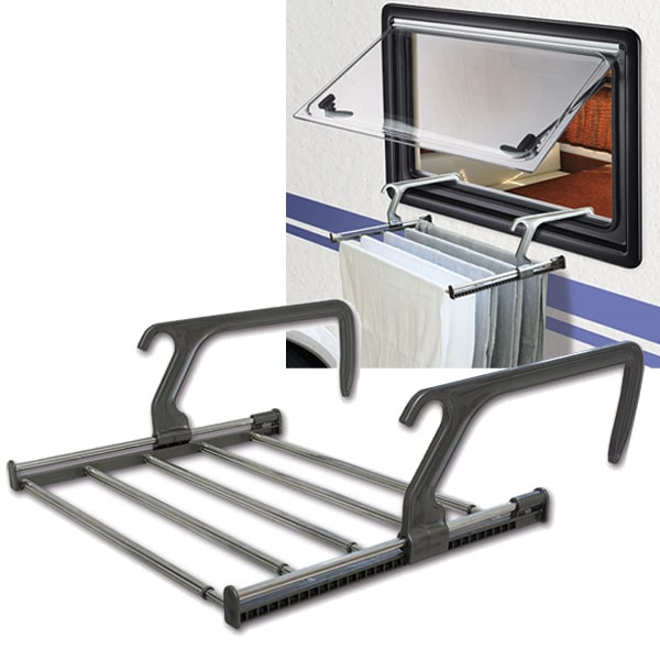 Séchoir à linge télescopique de 45 à 78 cm pour accessoires en camping-car