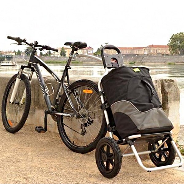 Chariot de transport isotherme BIKE & SHOP pour vélo en camping-car