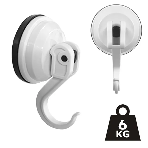 Lot de 2 crochets à ventouse 58 mm - Accessoires camping pas cher