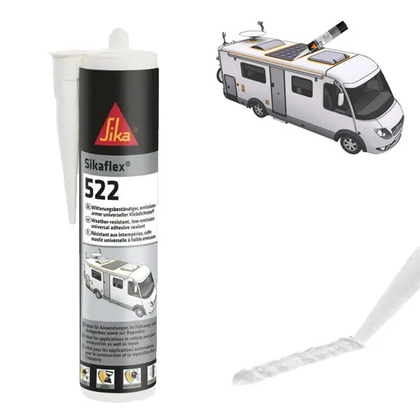 Colle Mastic SIKAFLEX 522 Blanc 300ML - Accessoires camping-car