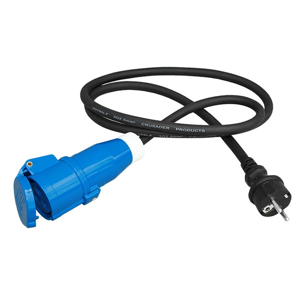 Adaptateur femelle P17 - mâle FR 230V HABA