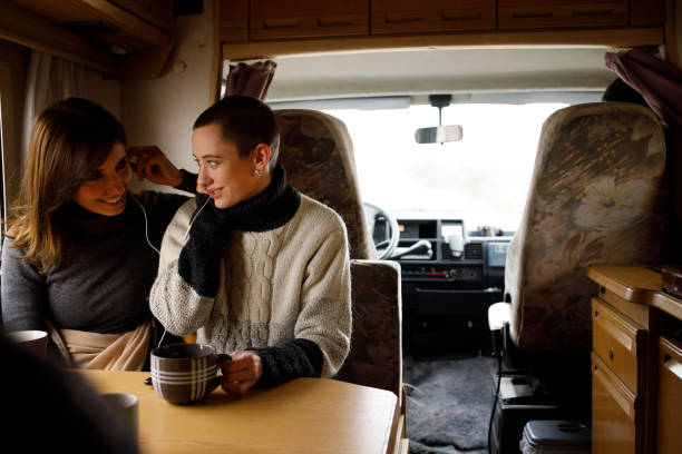 chauffage camping-car intérieur ambiance chaleureuse hiver