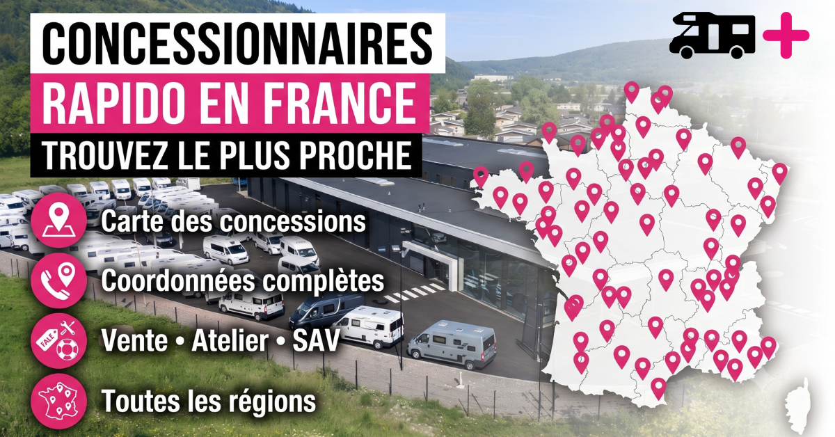 Concessionnaires Rapido en France : trouvez une concession près de chez vous