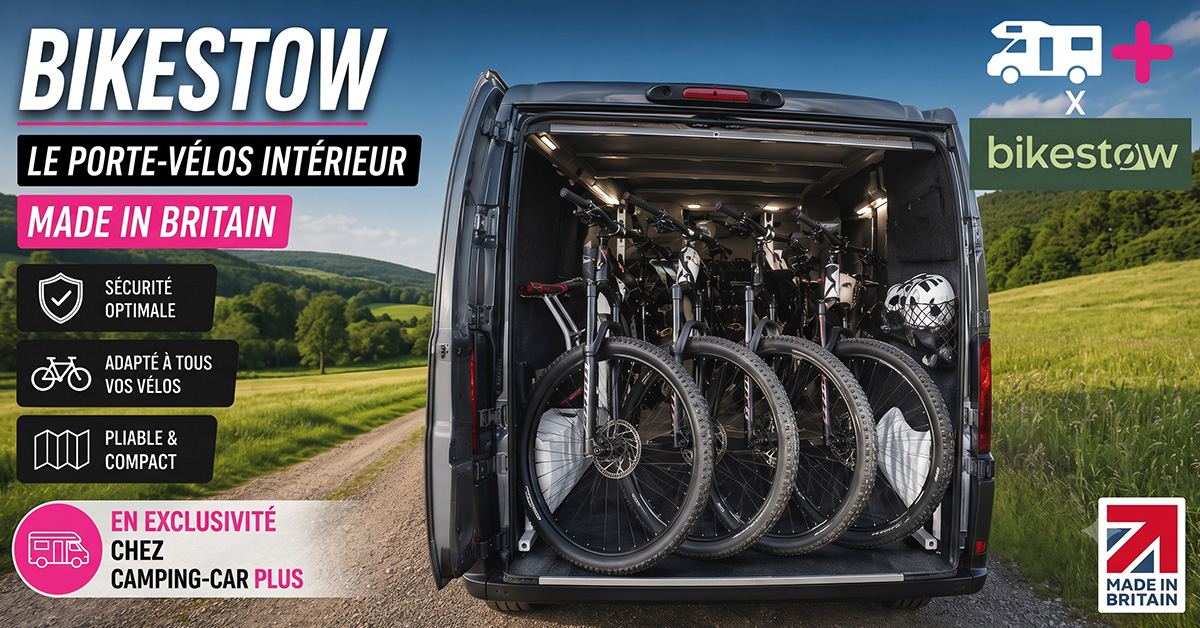 BikeStow : le porte-vélos made in britain en exclusivité chez Camping-Car Plus