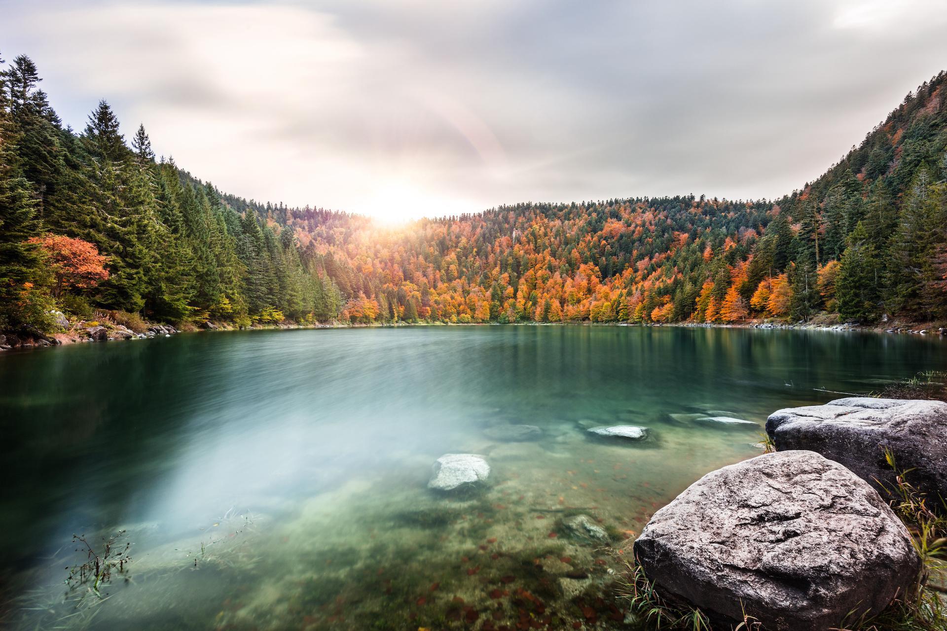 Lac des Corbeaux à La Bresse dans les Vosges