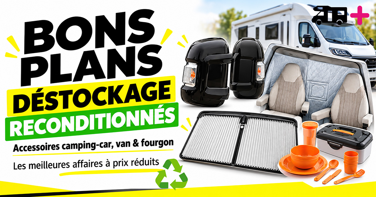 Accessoires Camping-Car, Fourgon et Van Pas Chers : Déstockage et Reconditionné