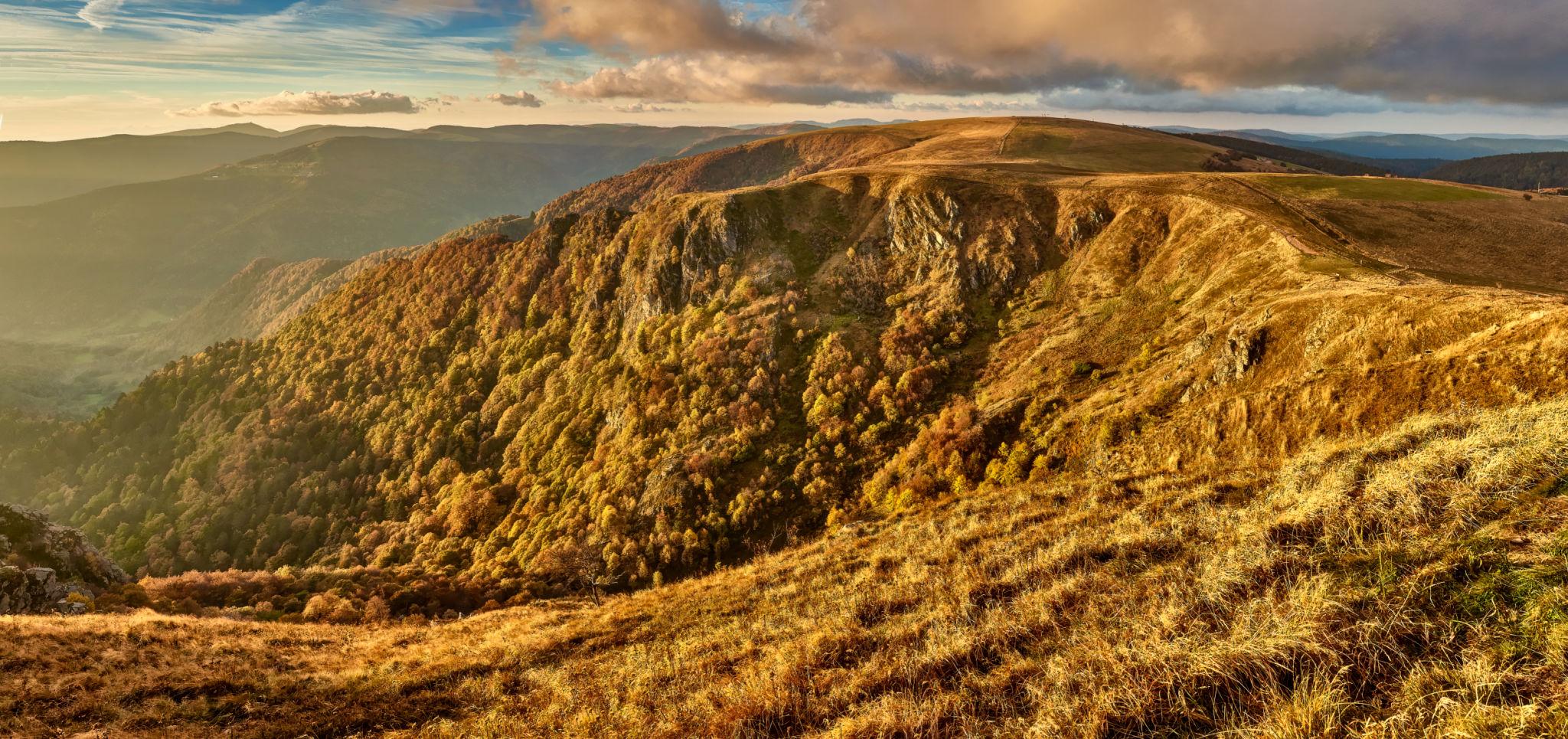 Route des Crêtes dans le massif des Vosges